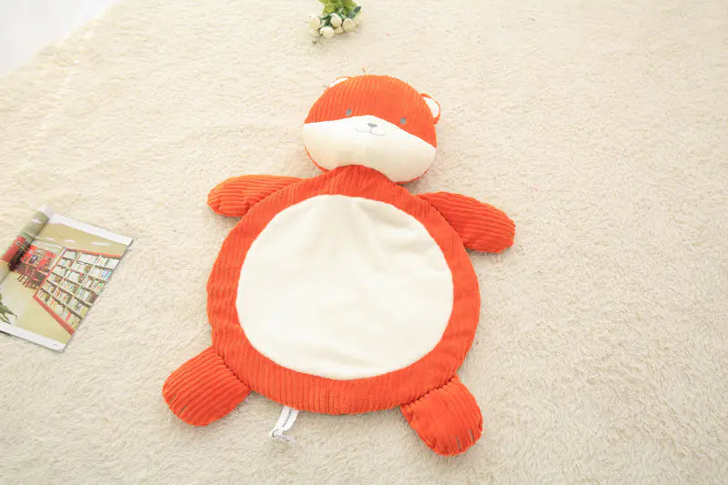Plush Elephant & Fox Baby Play Mat
